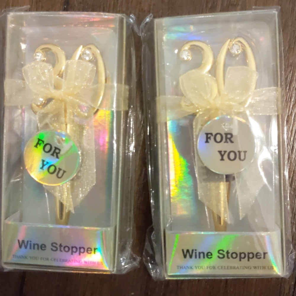 Set of 2 wine stoppers 30th birthday